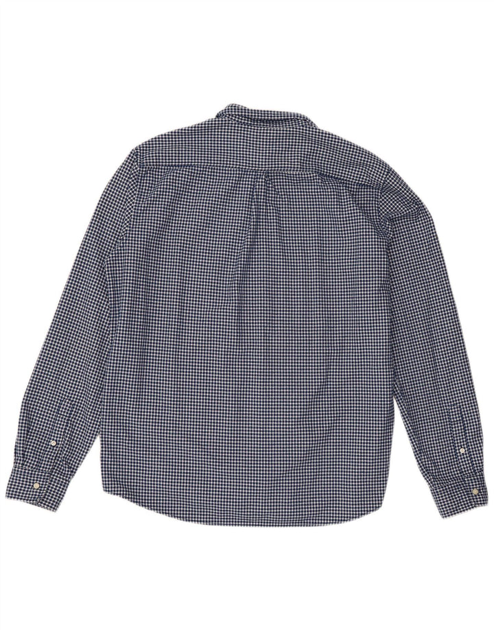 Superdry Flanelskjorte til mænd 3XL Navy Blue Gingham Classic