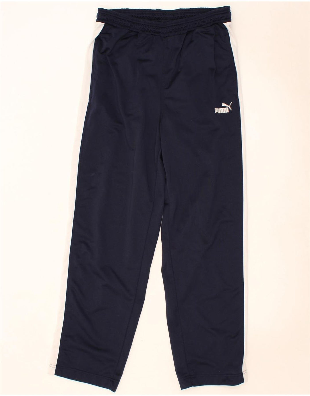 PUMA Mens Tracksuit Trousers XL Navy Blue Colourblock Polyester Vintage Puma and Second-Hand Puma from Messina Hembry 
