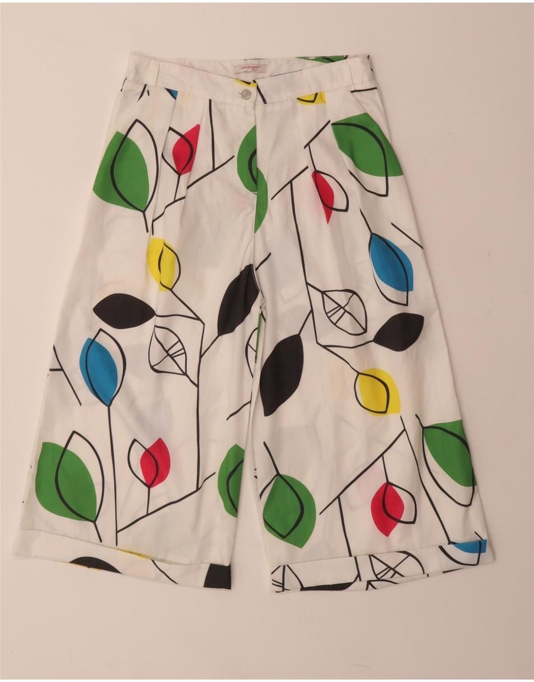 LAURA BIAGIOTTI Piger Casual Shorts 13-14 år W25 Hvide blomster