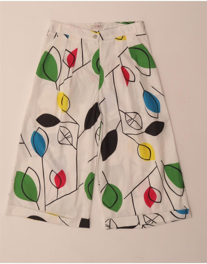 LAURA BIAGIOTTI Piger Casual Shorts 13-14 år W25 Hvide blomster