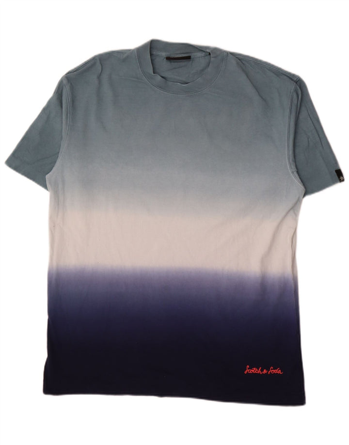 Scotch & Soda Herre T-shirt Top Medium Flerfarvet Tie Dye Bomuld