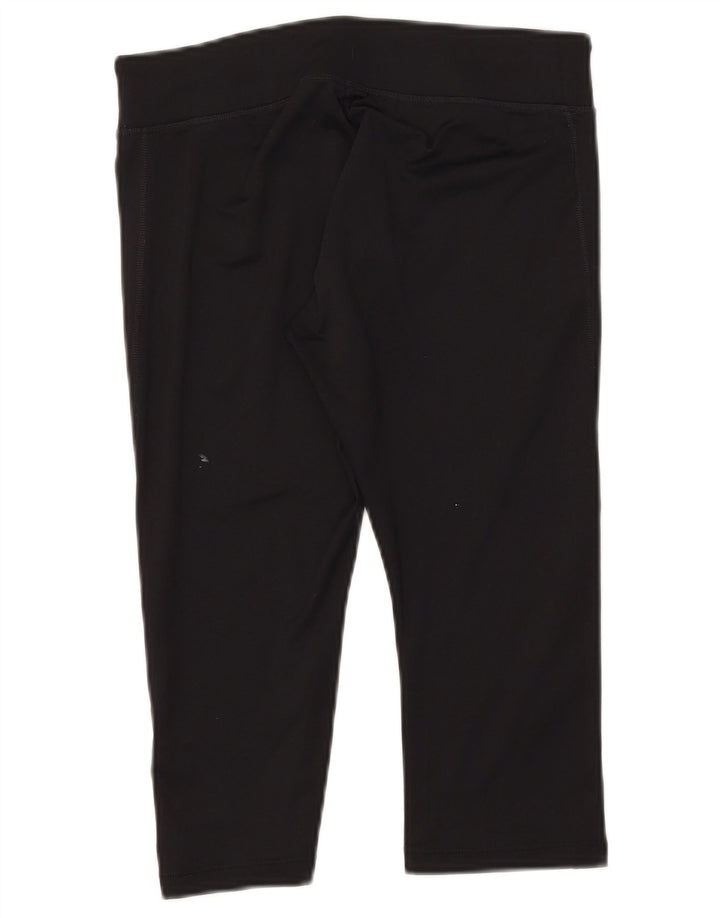 Asics Dame Capri Leggings UK 12 Medium Sort Polyester