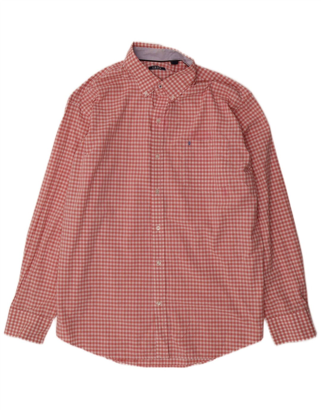 IZOD Herreskjorte XL Pink Gingham Bomuld