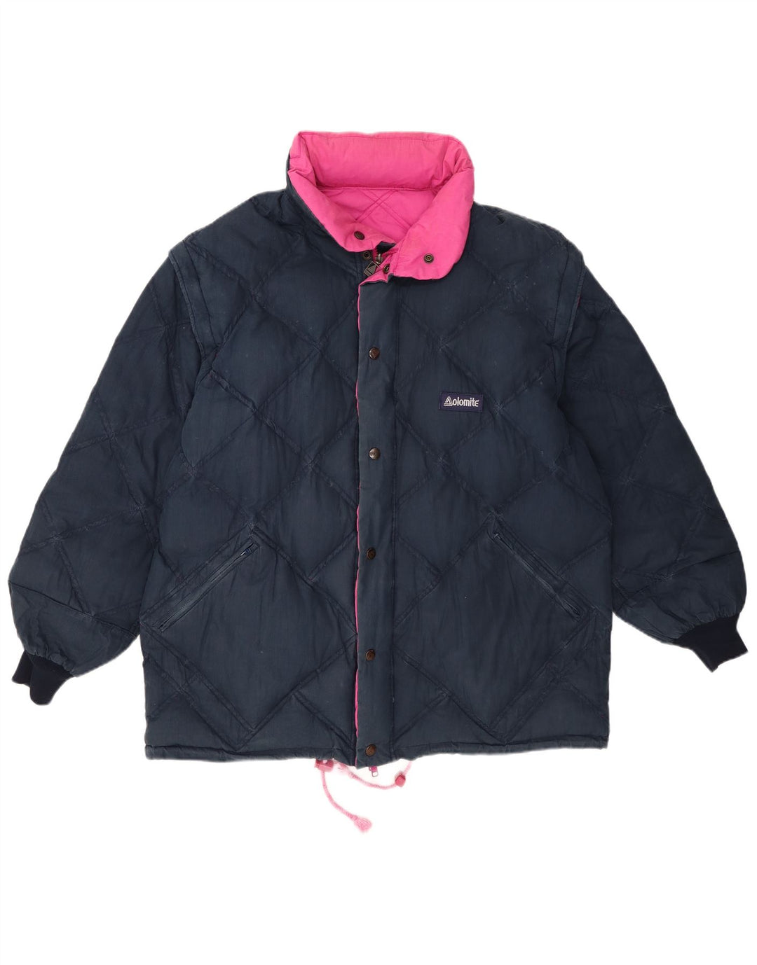 Dolomite Herre Hætte Vendbar Polstret Jakke UK 42 XL Pink Polyester