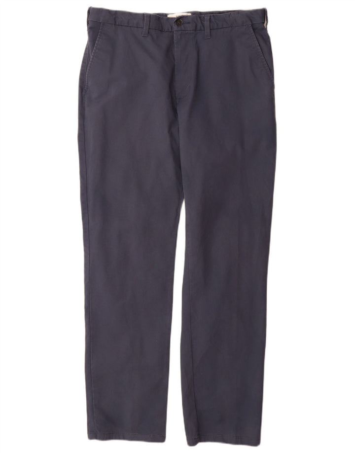 Marks & Spencer Herre Regular Fit Chinobukser W34 L31 Marineblå Bomuld