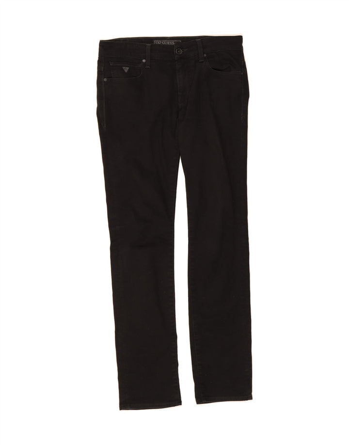 GUESS Womens Slim Jeans W29 L32 Black Cotton Vintage Guess and Second-Hand Guess from Messina Hembry 