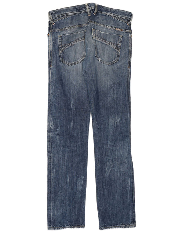 Diesel Herre Iakop Distressed Slim Tapered Jeans W29 L32 Blå Bomuld