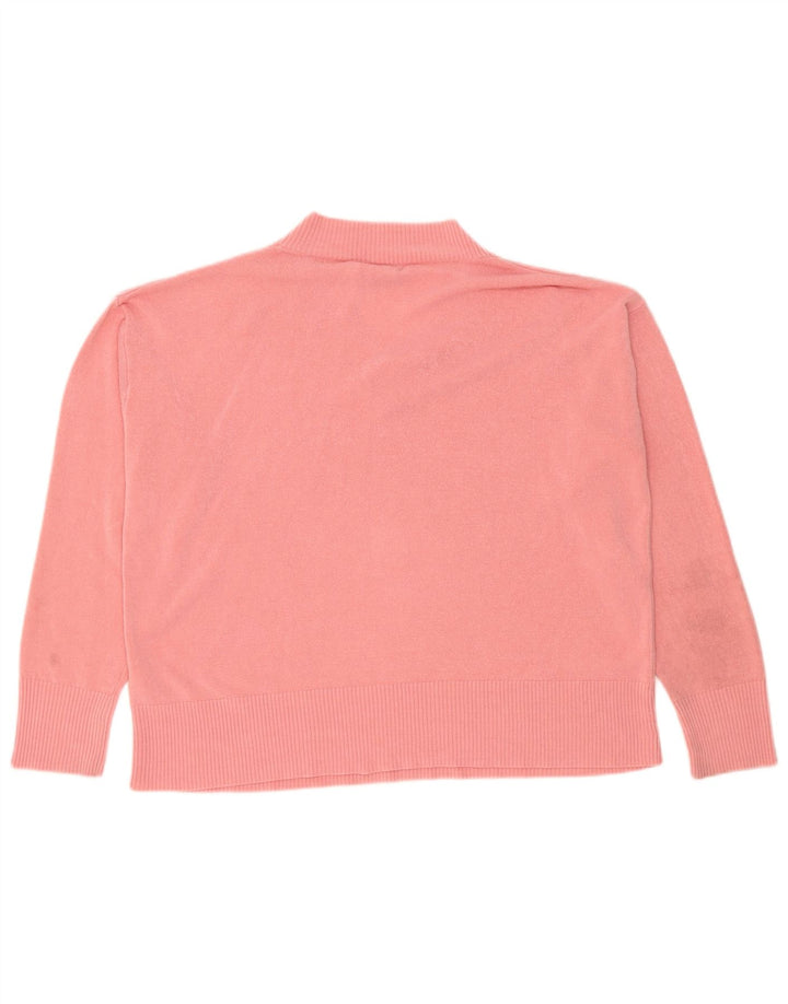 Marks & Spencer Dame Oversized V-hals sweater UK 16 Large Pink