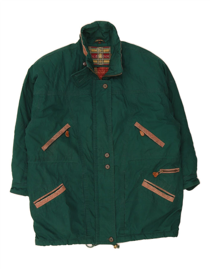 COLEBROOK Womens Oversized Windbreaker Coat UK 16 Large Green Cotton Vintage Colebrook and Second-Hand Colebrook from Messina Hembry 