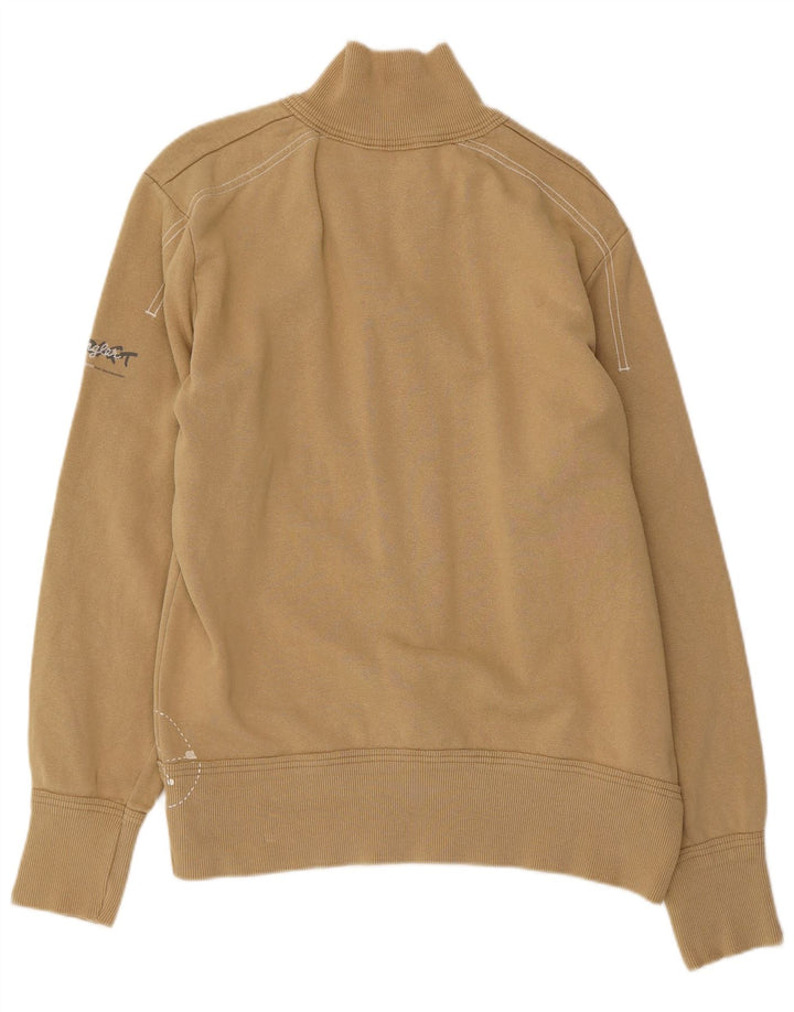 Wrangler Sweatshirt med lynlås til mænd XL Beige bomuld