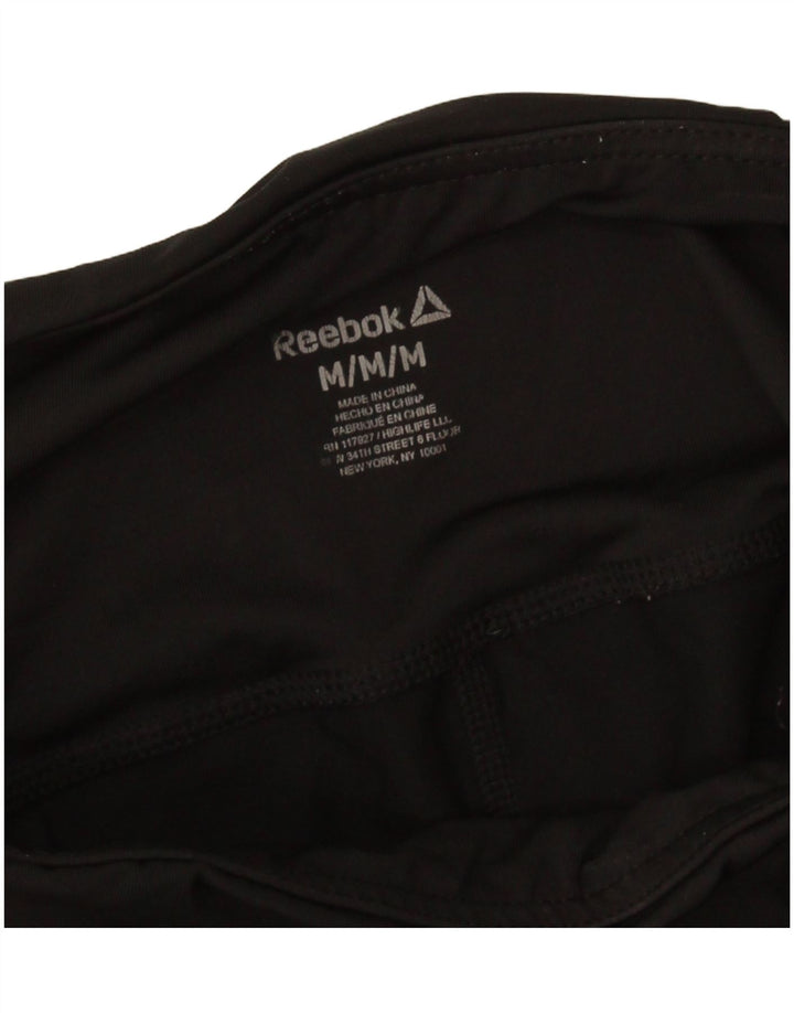 Reebok Womens Grafiske Capri Leggings UK 12 Medium Black
