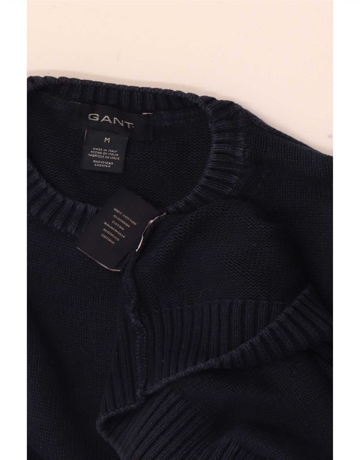 Gant herre rund hals sweater medium marineblå bomuld