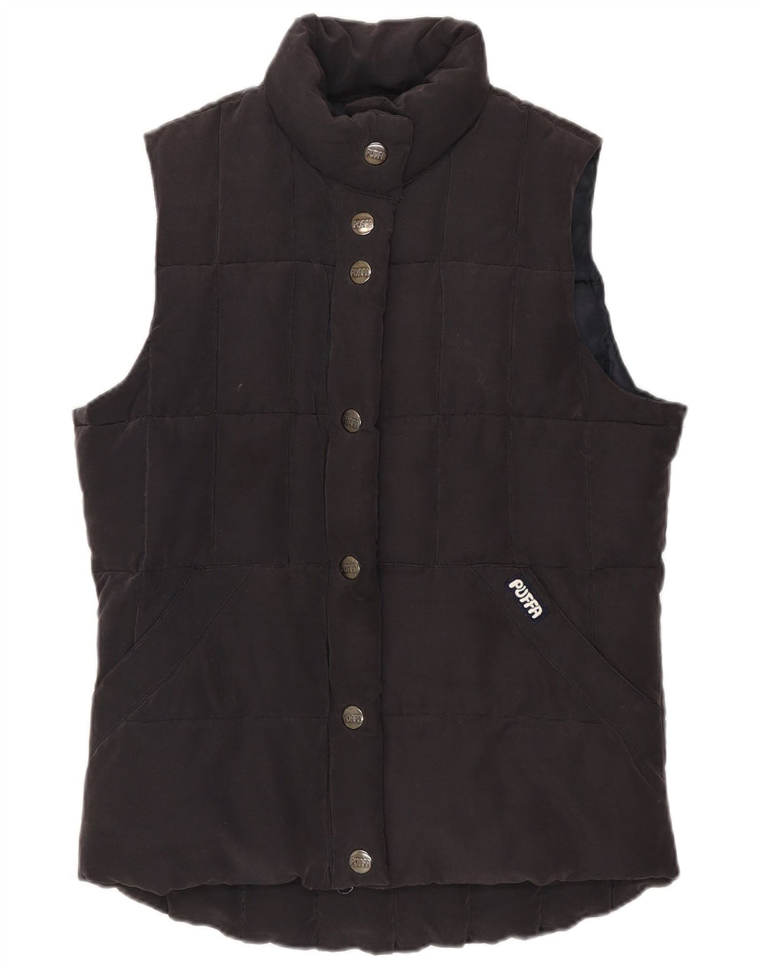 Puffa Womens Polstret Gilet UK 6 XS Navy Blue Polyester