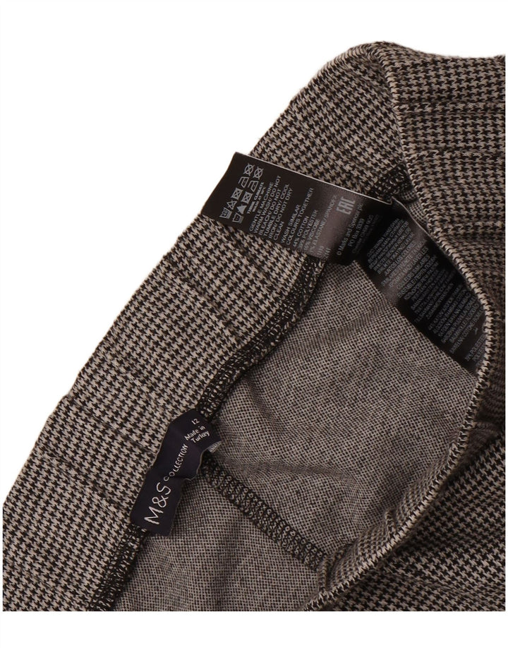 Marks & Spencer Dame Cropped Trousers UK 12 Medium W28 L24 Grå