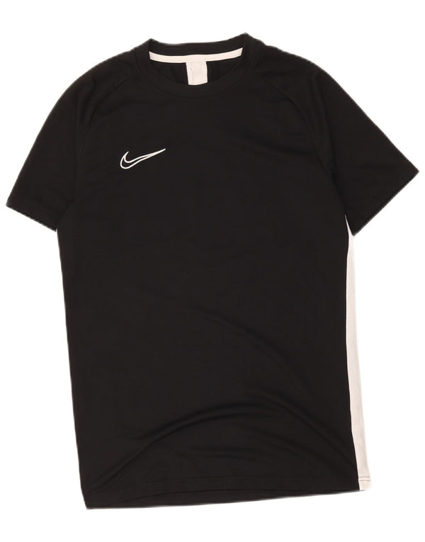 Nike Dame Dri Fit T-Shirt Top UK 14 Medium Sort Colourblock Polyester