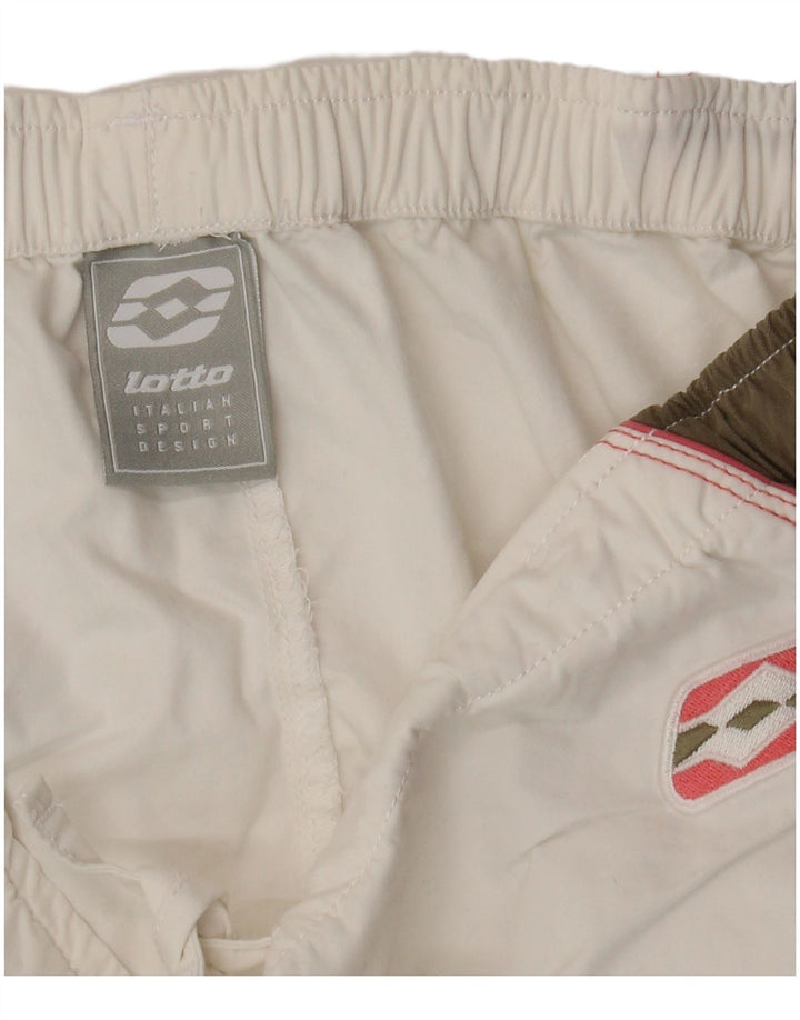 LOTTO Bermuda sportsshorts til kvinder UK 16 Large White Colourblock