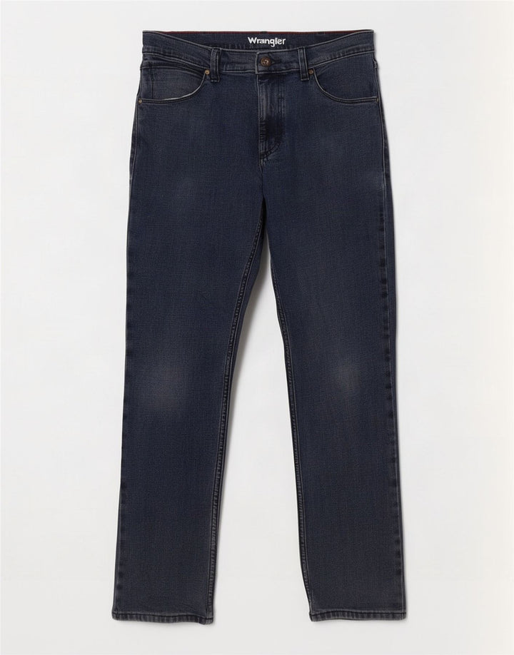 Wrangler Slim Jeans til mænd W32 L32 Marineblå bomuld