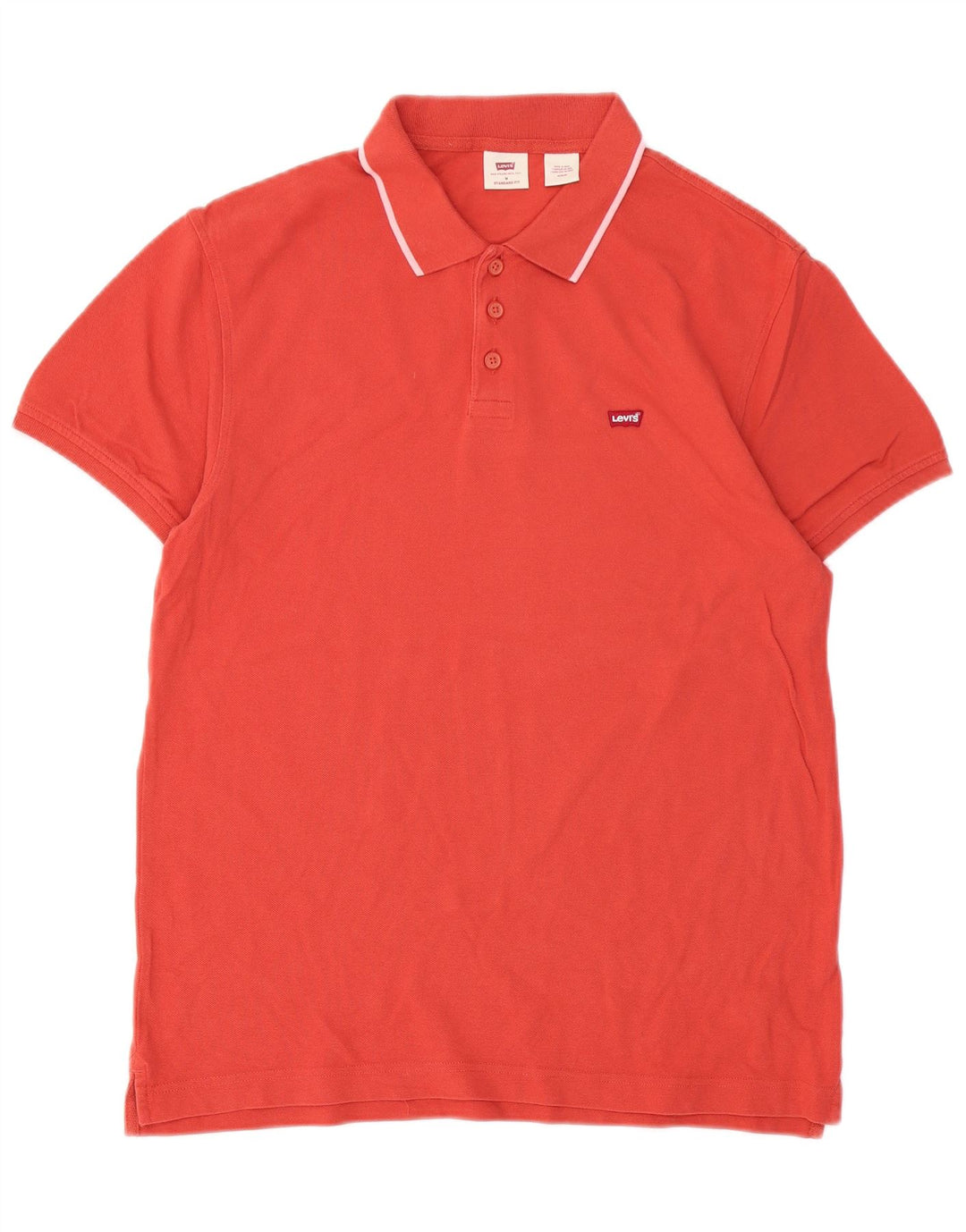 LEVI'S Herre Standard Fit Polo Shirt Medium Rød