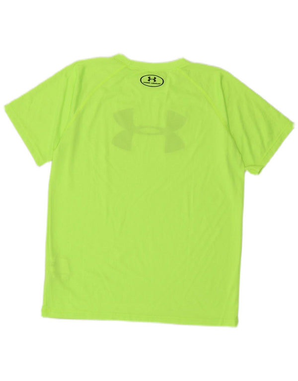 Under Armour Boys Heat Gear Grafisk T-Shirt Top 11-12 År Stor Grøn