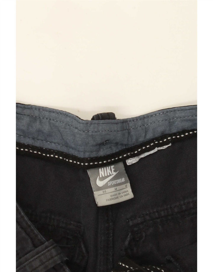 Nike Herre Cargo Shorts W34 Large Navy Blue