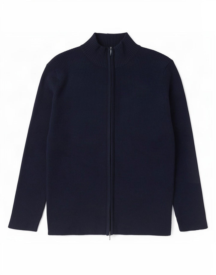 Russell Athletic Womens Oversized Cardigan Sweater UK 10 Small Navy Blue