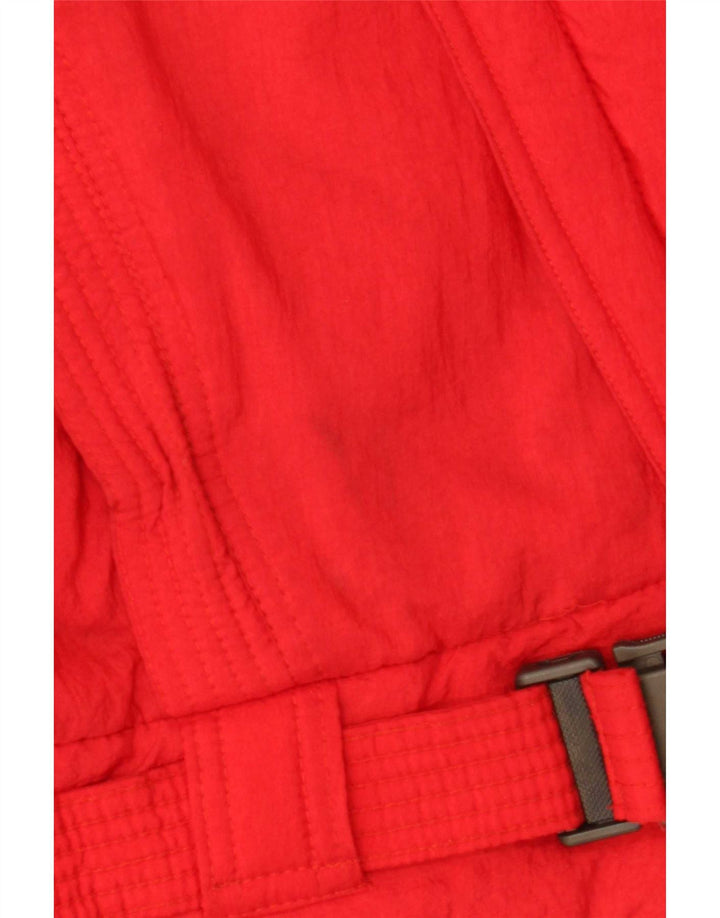 Vintage polstret damejakke UK 18 XL Rød