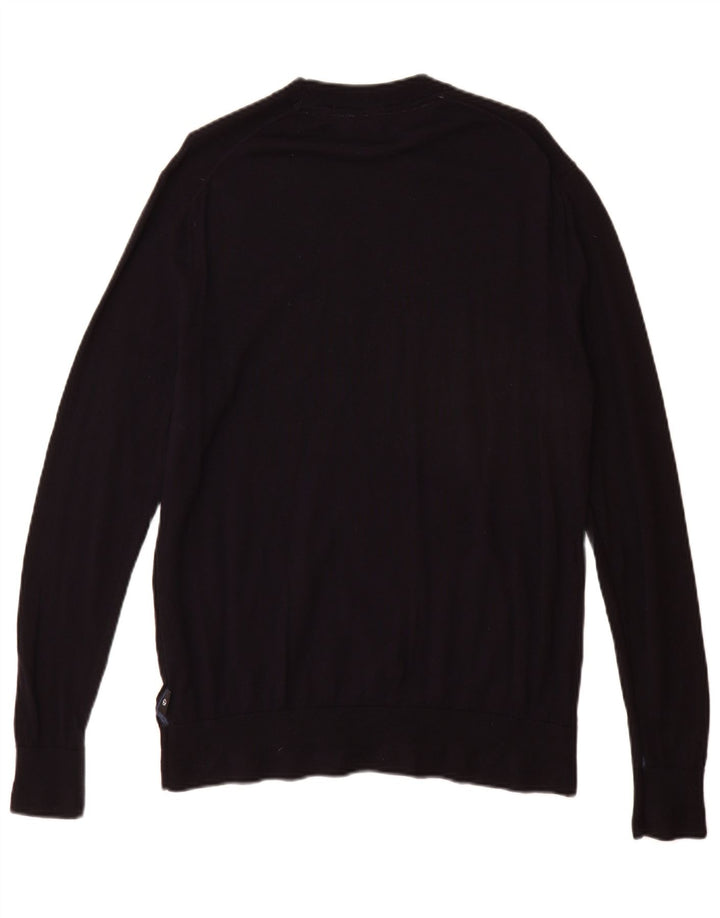 Ted Baker dame sweater med rund hals str. 5 XL marineblå uld