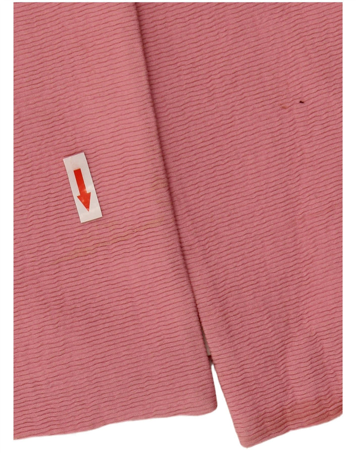 Zara Dame Overfrakke UK 10 Small Pink Viscose