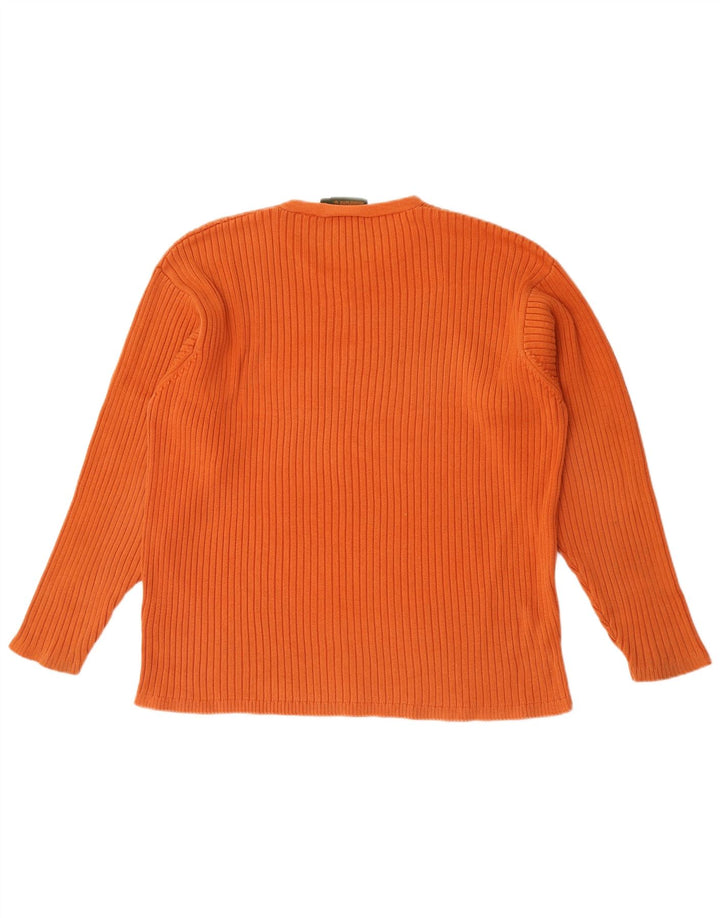 Timberland Herre V-hals sweater Stor Orange Bomuld
