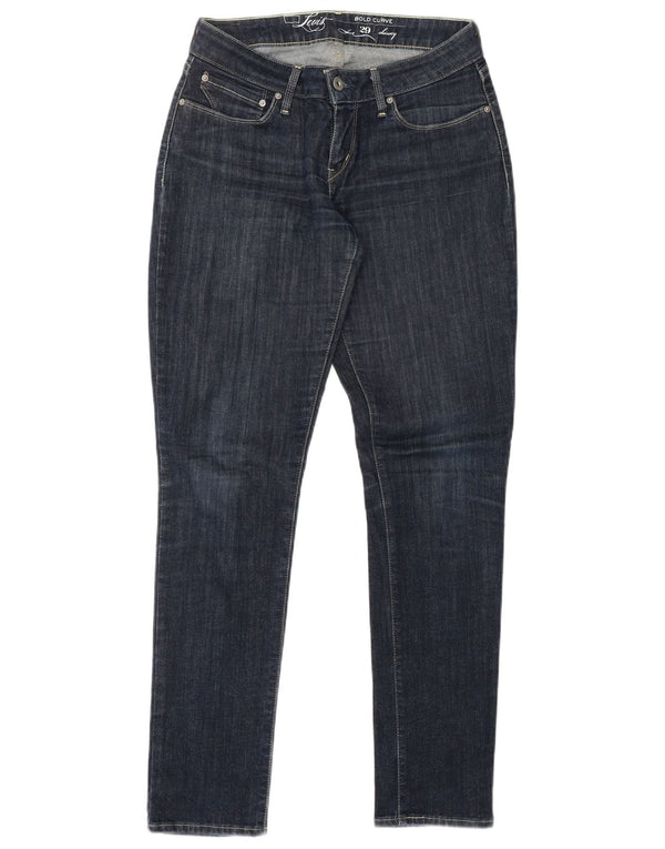 LEVI'S Dame Bold Curve Skinny Jeans W29 L32 Marineblå Bomuld