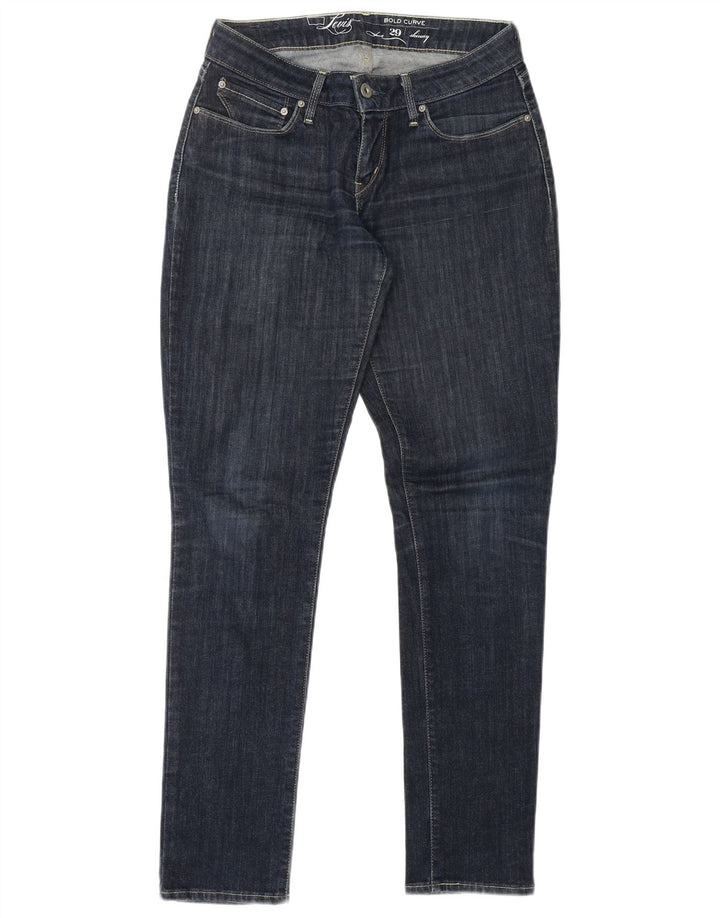 LEVI'S Dame Bold Curve Skinny Jeans W29 L32 Marineblå Bomuld