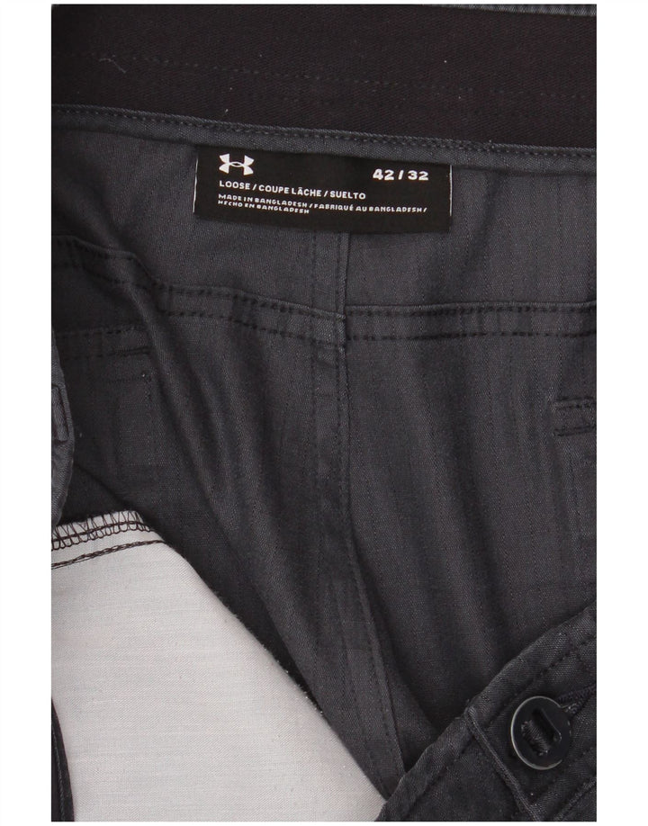 Under Armour Herre Straight Cargo Bukser W42 L32 Navy Blue