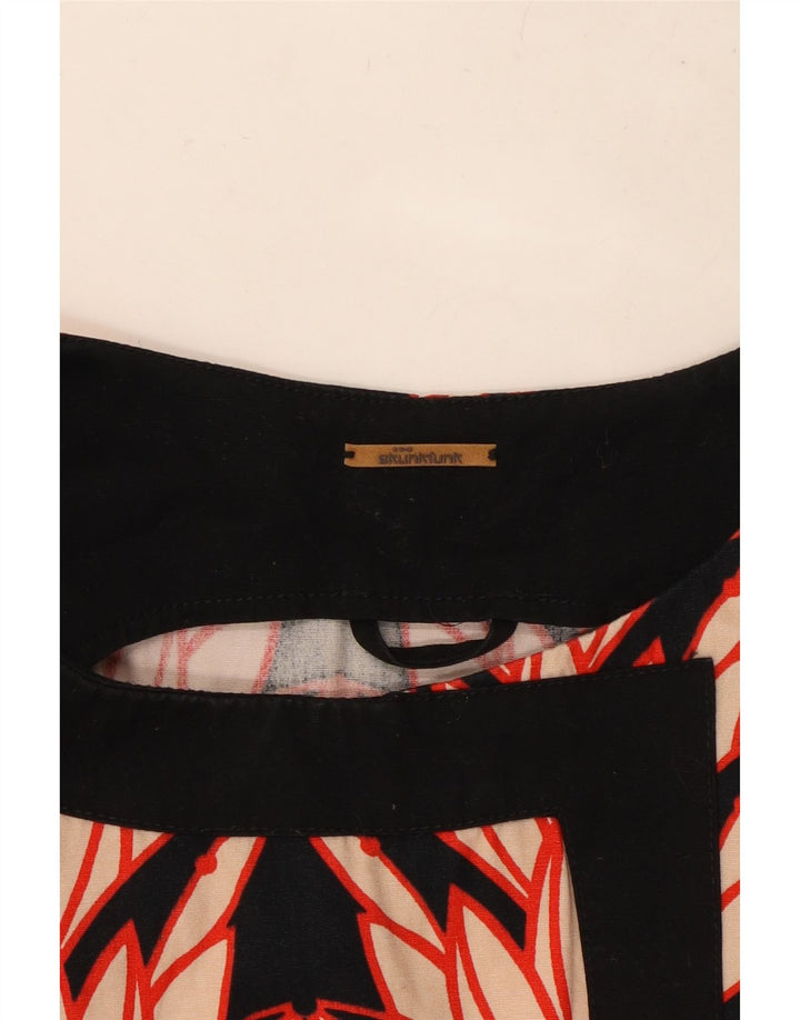 SKUNKFUNK Dame Ærmeløs Skift Kjole UK 12 Medium Black Floral