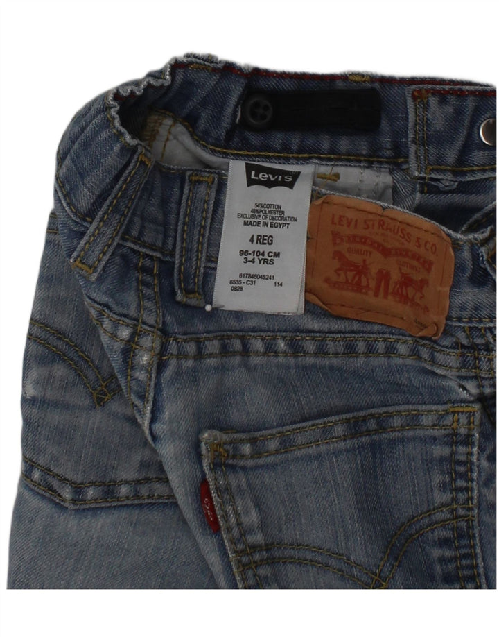LEVI'S Girls Denim Shorts 3-4 Years W20 Blue Cotton