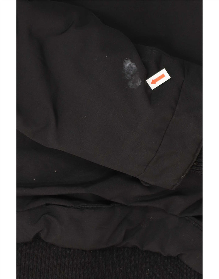 Woolrich Polstret hættejakke til kvinder UK 14 Medium Sort Polyester