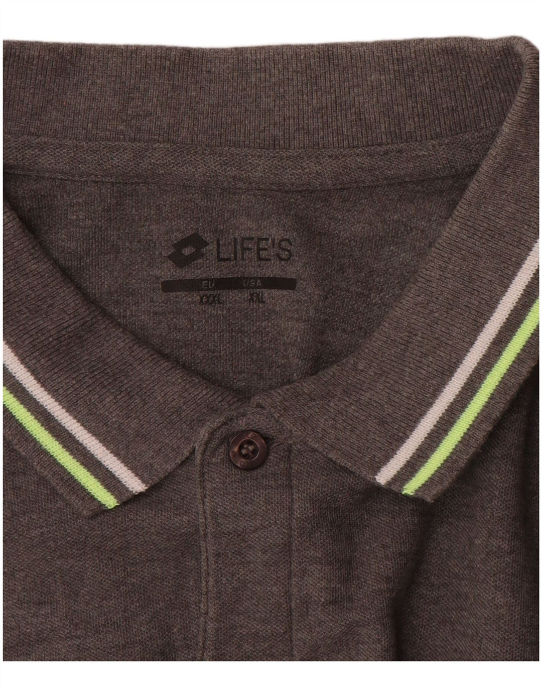 LOTTO Poloskjorte til mænd 2XL Grå Bomuld