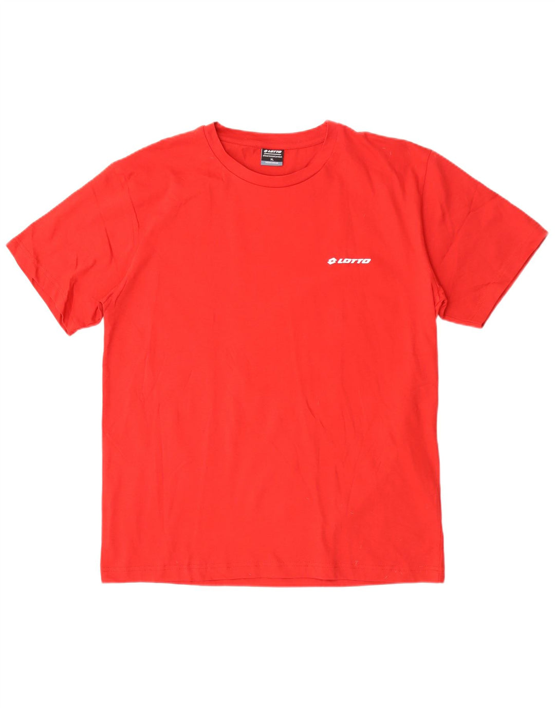 Lotto Herre T-Shirt Top XL Rød Bomuld