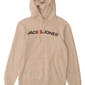 Jack & Jones Grafisk hættetrøje til mænd, lille hvid bomuld