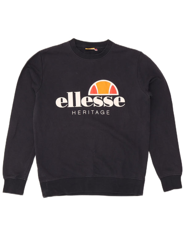 Ellesse Heritage Graphic Sweatshirt Jumper lille marineblå bomuld