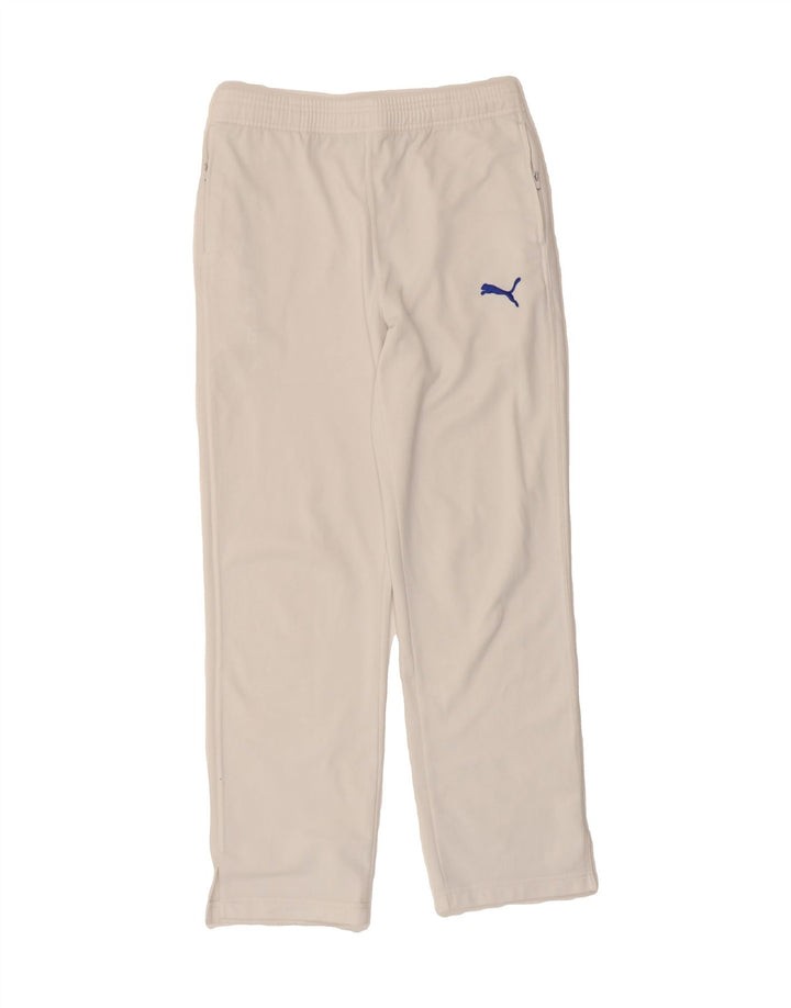 PUMA Mens Tracksuit Trousers XS  White Polyester Vintage Puma and Second-Hand Puma from Messina Hembry 