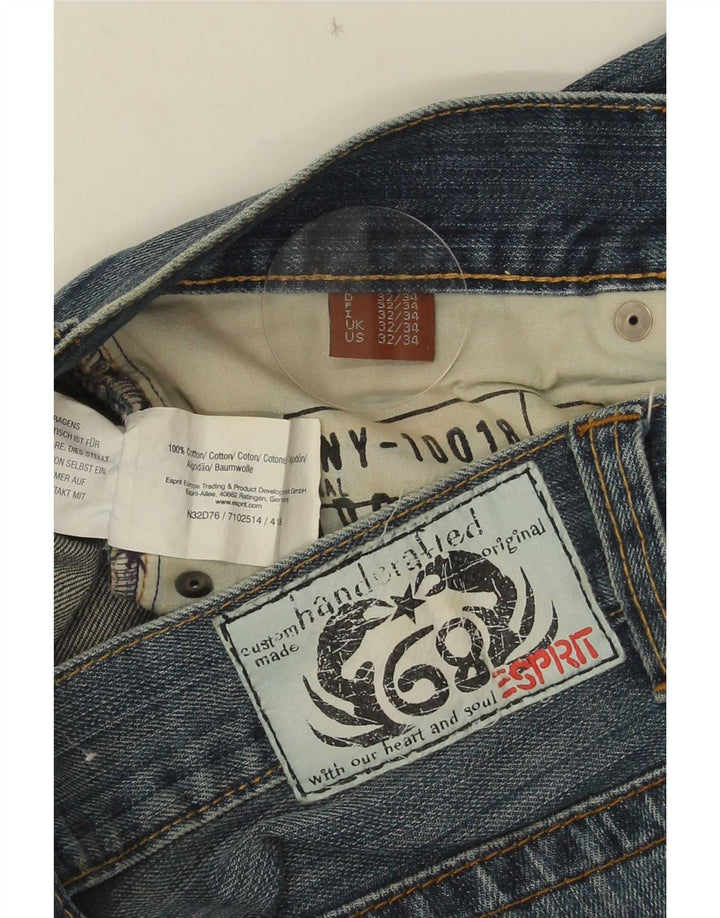 Esprit Herre Straight Jeans W32 L34 Blå Bomuld