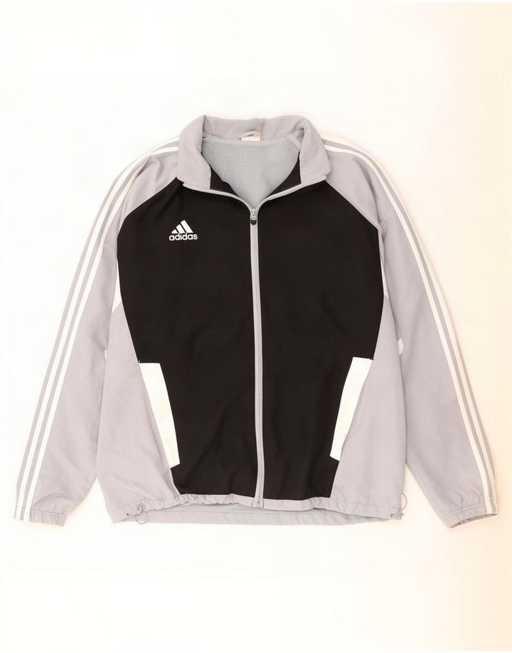 Adidas Træningsdragt til mænd Topjakke UK 50/52 2XL Sort Colourblock Polyester