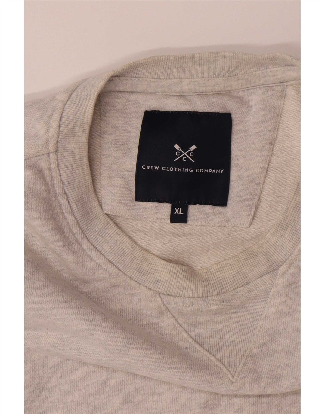 Crew Beklædning Herre Sweatshirt Jumper XL Grå Flecked Bomuld