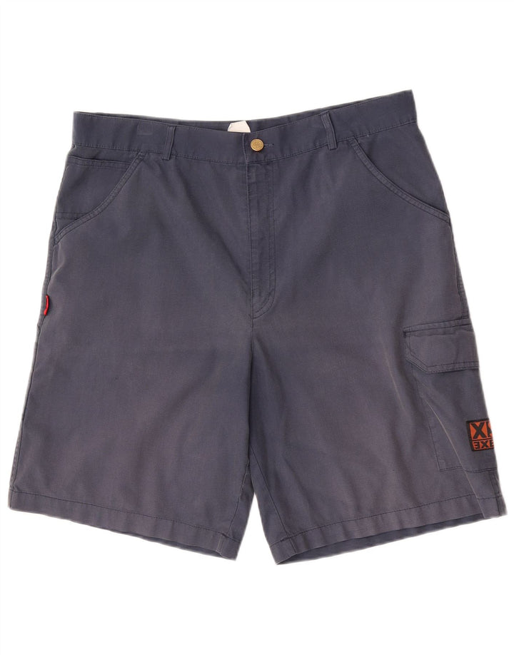 XS Exes Herre Cargo Shorts IT 48 Medium W38 Navy Blue