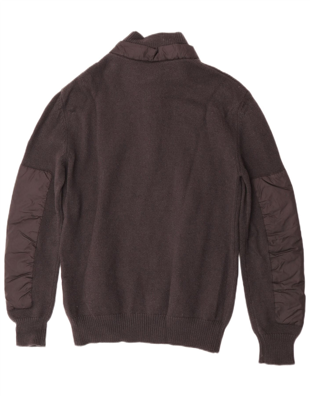 Moncler Herre Zip Neck Jumper Sweater Stor Grå Uld