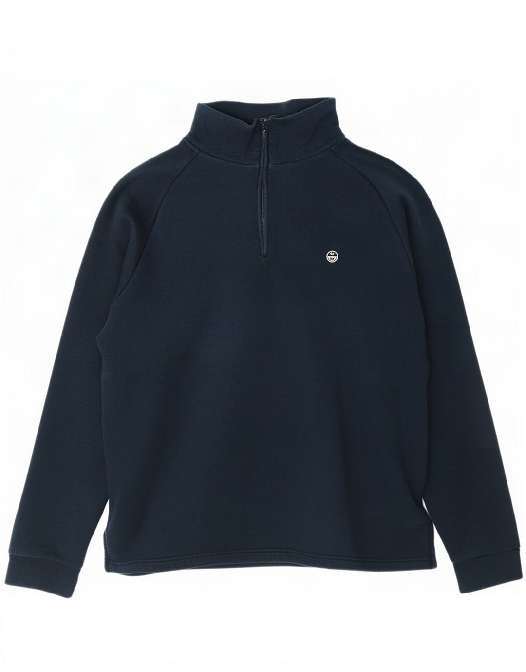 North Sails Herre Zip Neck Sweatshirt Jumper XL Navy Blue Bomuld