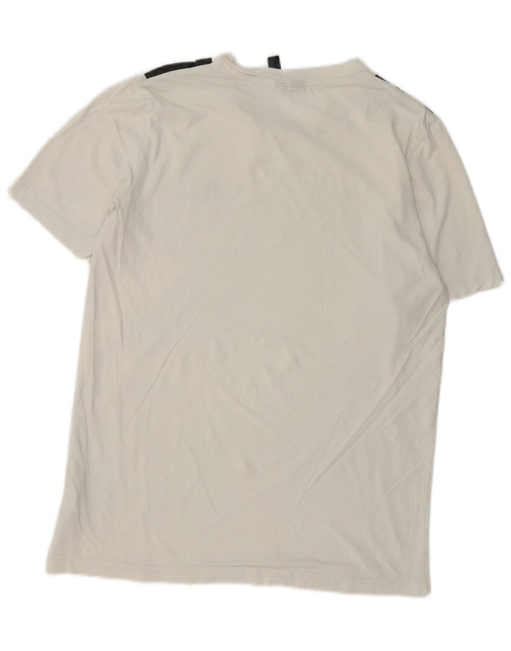 ADIDAS Herre T-Shirt Top Lille Hvid Bomuld