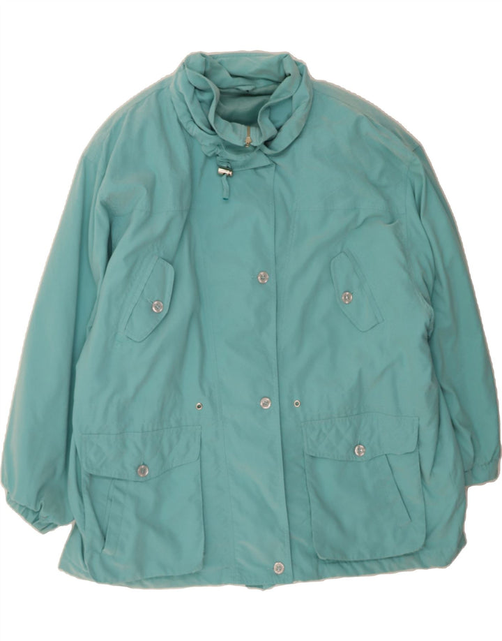 C&A Womens Utility Jacket EU 46 XL Turquoise Polyester Vintage C&A and Second-Hand C&A from Messina Hembry 