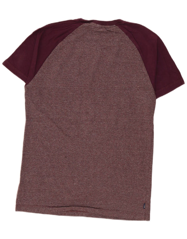 Superdry T-shirt top til mænd Medium Bourgogne Flecked Bomuld