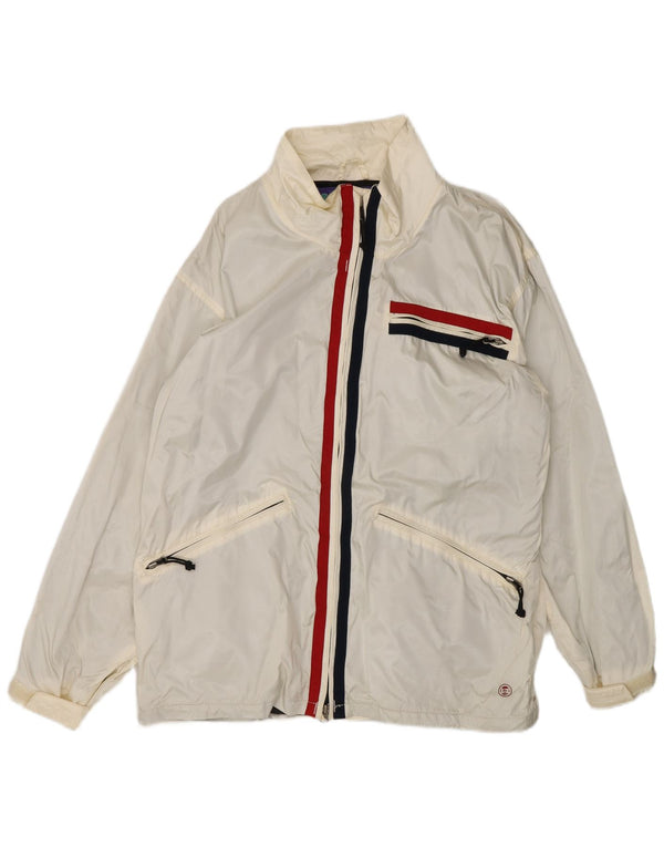 Burton Herre Snowboards Windbreaker Jacket UK 38 Medium White Colourblock